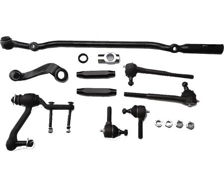 OER 1955-57 Chevrolet 150, 210, Bel Air, Steering Linkage Set, Manual Steering or PS Conversions, Center Link, Pitman Arm, Idler Arm, Tie Rod Ends, Billet Sleeves *TF500382