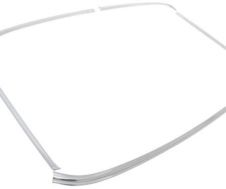 OER 1964-68 Mustang, 1967-68 Cougar, Windshield Molding Set, Coupe/Fastback, 5 Piece Set 03136SET