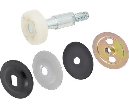 OER 1970-81 Camaro, Firebird, Front Door Window Guide Roller Assembly, With Washers and Retaining Nut, Rear 9820729A