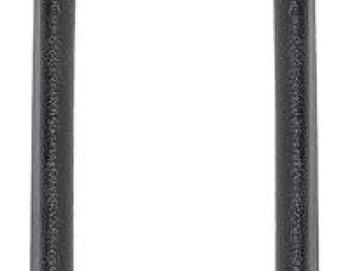 OER 1967 Camaro, Firebird, Door Jamb Windlace Molding, with Molded End Caps, Black, Pair K514