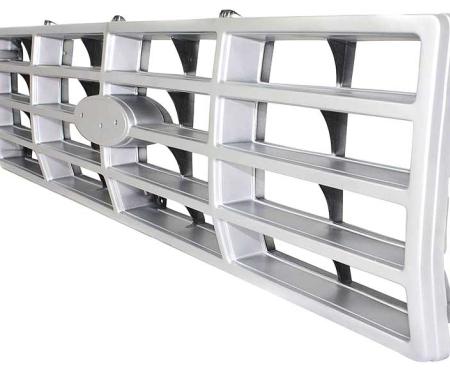 OER 1982-86 Ford F-150, F-250, F-350, Bronco, Grill Assembly, Argent Silver TR8150N