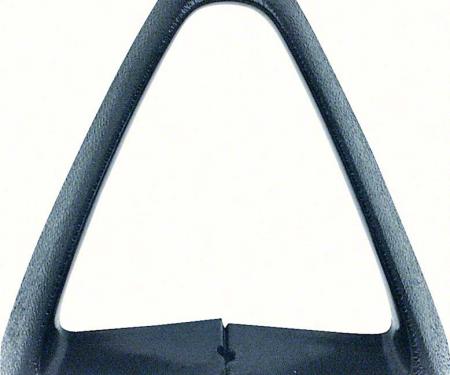 OER 1977-81 Bucket Seat Belt Guide - Black - Triangle - Each 9737575