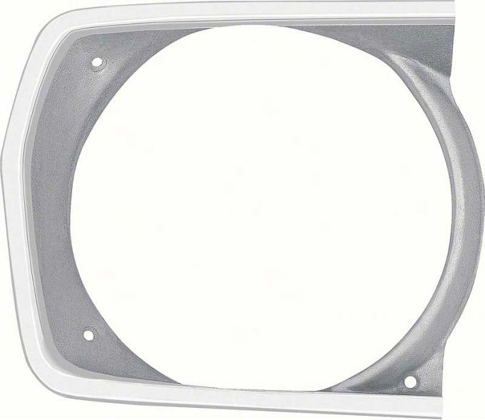 OER 1970-72 Plymouth A-Body Headlamp Bezel - RH - Argent Silver 3443222