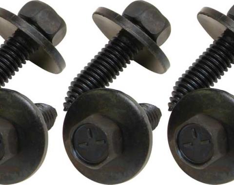 Redline Restomotive® 1967-1981 GM Car 6 Piece Rear Spring Eye Bracket Bolt Set