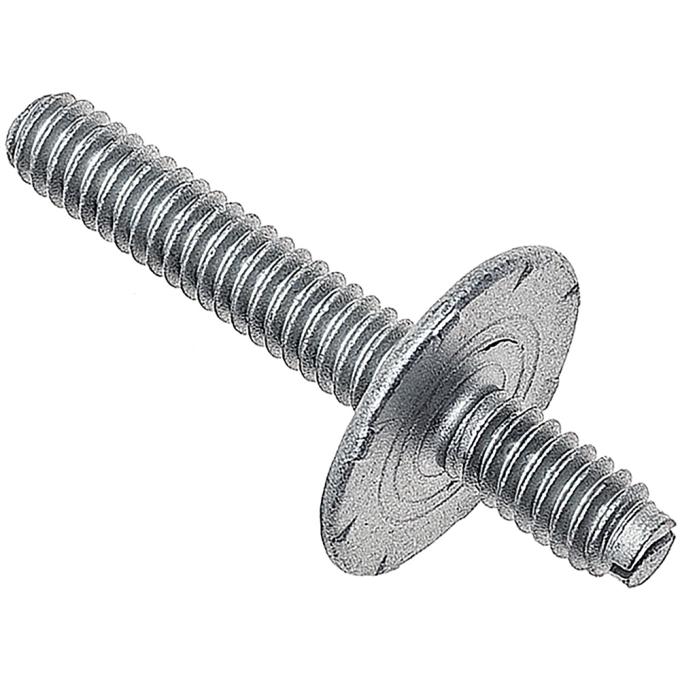 OER 1962-89 Window Guide Mounting Stud, Various GM Models, Vent Window or Quarter Window Guide, Overall Length 1-7/8", LH or RH 4868577