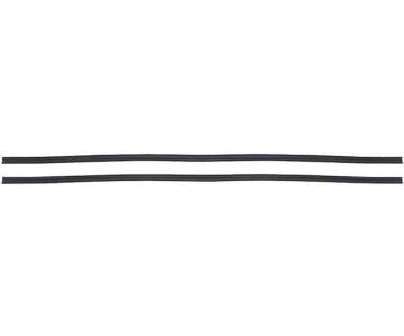 1973-1974 Nova, Apollo, Ventura, Omega, Window Channels, Without Vent Windows, 2 Door Sedan, Pair
