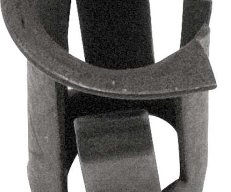 Barrel Nut, Fits 5/32" Emblem Stud, Fits 7/32" Hole, Spring Steel, Black Phosphate Coated