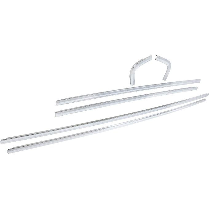 1967-68 Mustang, Rear Window Molding Set, Fastback, 6 Piece Set