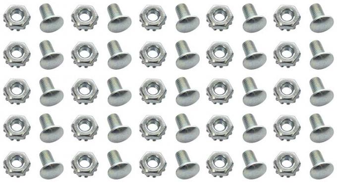 OER {year} {make} {model} Rivet Head Bolt with Nut, Set of 25, Silver *881235