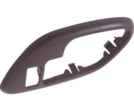 1995-2002 Chevy, GMC Pickup, SUV, Inner Door Handle Bezel, w/Power Door Lock Hole, Manual Window, Red, RH Passenger Door
