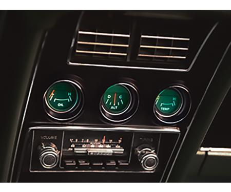 1971-73 Mustang, Auxiliary Cluster LED Bulb Kit, Green