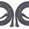 1961-62 Buick, Cadillac, Chevrolet, Pontiac, Oldsmobile Full-Size, Door Frame Weatherstrip Seal, 2-Door Hardtop & Convertible, Pair