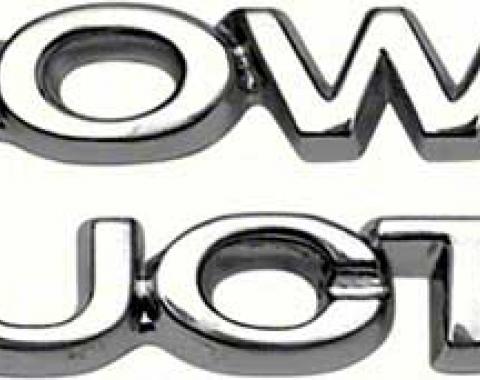 OER 1967-81 Chevrolet, "Cowl Induction" Hood Emblem Set, Pair K194