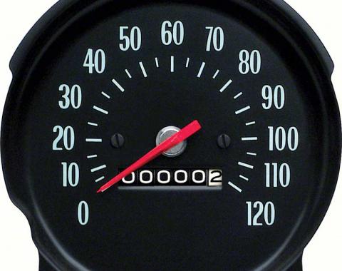 OER 1970 Chevelle, El Camino, Monte Carlo, Speedometer, 120 MPH, Light Green Markings 6493057A