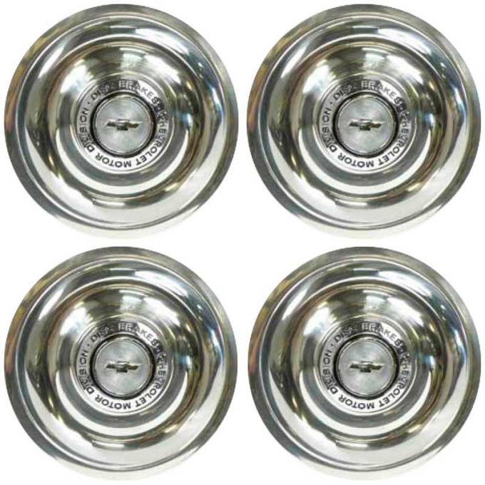 OER 4 Piece Stainless Steel Disc Brake Rally Wheel Cap Set *WR1014S