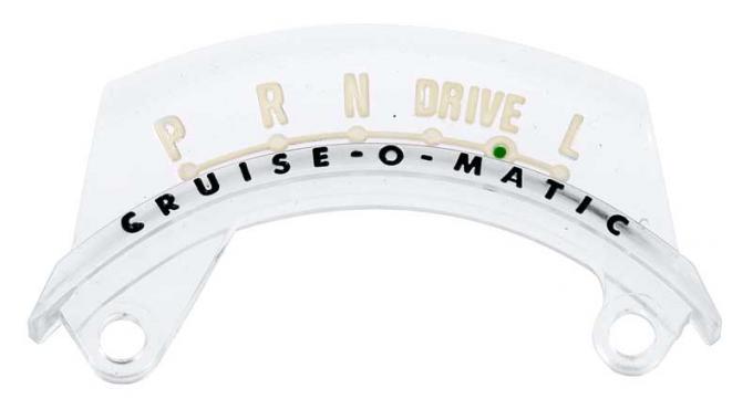 OER 1963-66 Ford/Mercury C4 Cruise-O-Matic Column Shift Indicator Dial Lens - 3-Speed (P R N DRIVE L) 7A213E