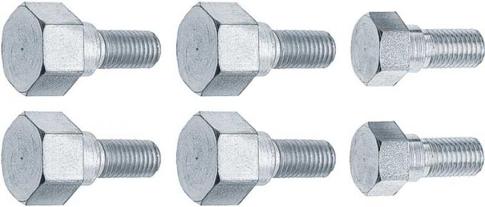 OER 1947-55 Chevy, GMC Pickup, Panel, Suburban, Hood Hinge Bolt Set, 6 Bolts CX1254