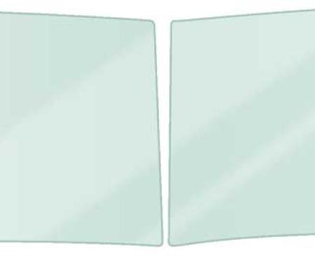 OER 1947-53 Chevy, GMC Pickup Truck, Front Windshield Glass, Green Tint, 2-Piece Design, RH and LH, Pair CT4754T