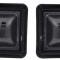 1970-74 Camaro, Firebird, Inner Door Handle Escutcheon, Standard Interior, Black, Pair