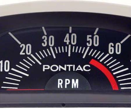 OER 1968 Pontiac Hood Tach 5500 Red Line - V8 Point Ignition 6468973