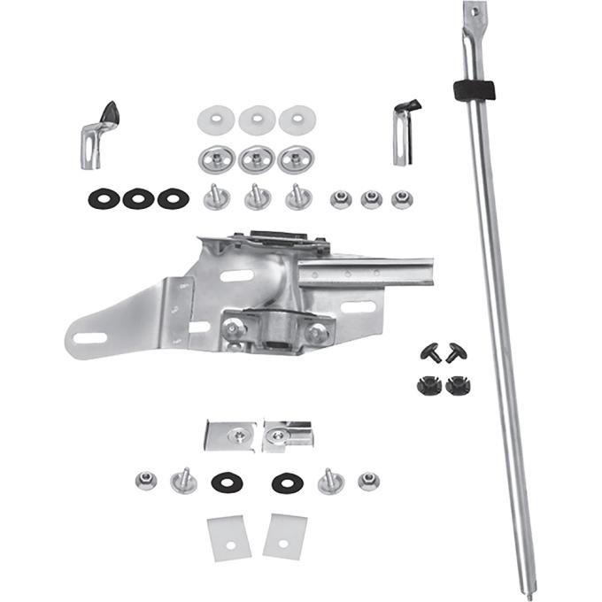 1970-72 Chevrolet Chevelle, Buick GS, GS455, Skylark, Oldsmobile Cutlass, Cutlass Supreme, 442, Door Glass Track, Window Guide and Hardware Kit, 2-Door Hardtop or Convertible, RH, Replaces GM#'s, 8789941, 8768471, 9812756