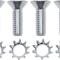 OER 1960-72 Chevrolet, GMC Truck, Door Latch Screw Set, 12 Piece Set, 6 Screws, 6 Washers CX1578