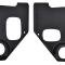 1955-59 Chevrolet, GMC Picku, Panel, Suburban, Interior Kick Panels, with Speaker Holes, Black, Pair