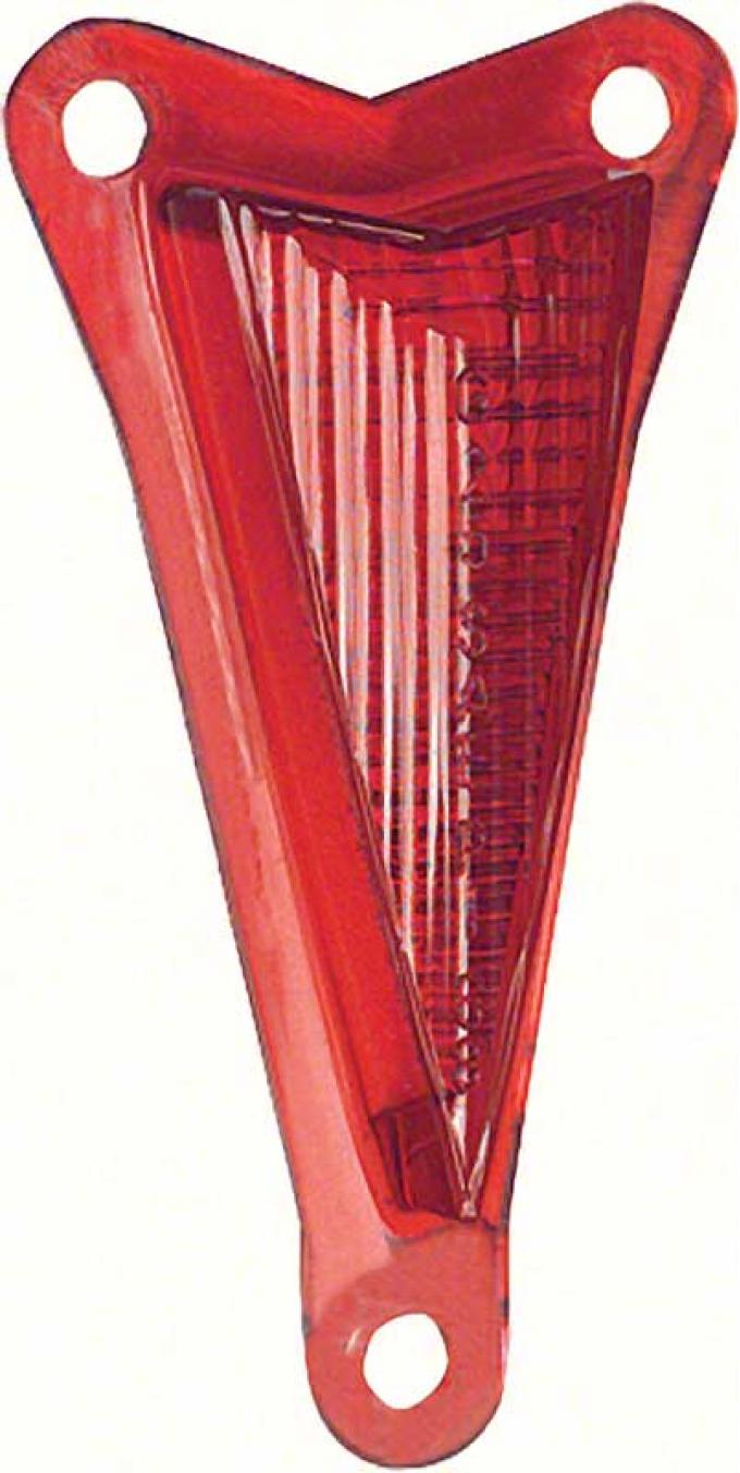 1968 Pontiac Firebird, Rear Side Marker Lens, with GM Markings, Pair