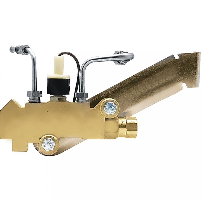 OER GM Proportioning Valve Set, Disc/Disc, Left Side Mount, 9/16" And 1/2" Ports, Brass PV49200