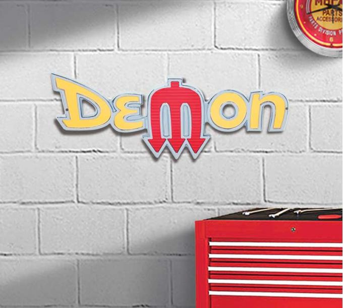 OER 18" X 7" Demon Metal Sign PS500114