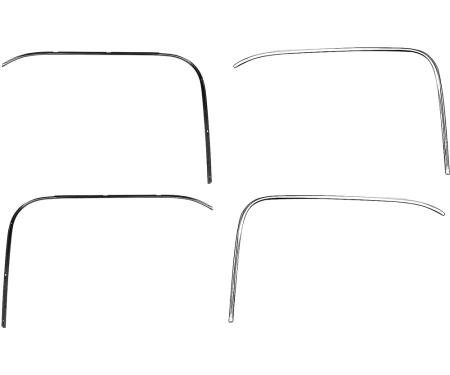 1974-86 Chevy, GMC C/K Pickup, 1987-91 R/V, Drip Rail Retainer and Molding Kit, 4 Piece Set