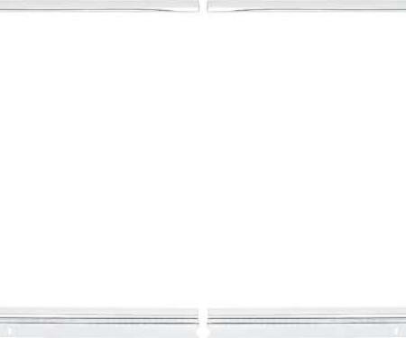 1968-74 Chevy II Nova, Apollo,.Omega, Ventura, Rear Window Molding Set, 2 Door Coupe
