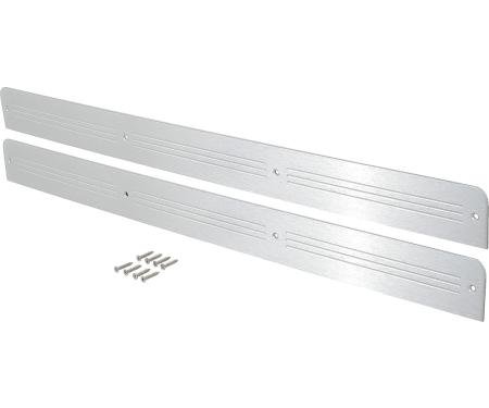 1981-87 Chevy, GMC Pickup, Blazer, Jimmy, Suburban, Billet Door Panel Inserts, for Models Without Door Panel Straps, Pair