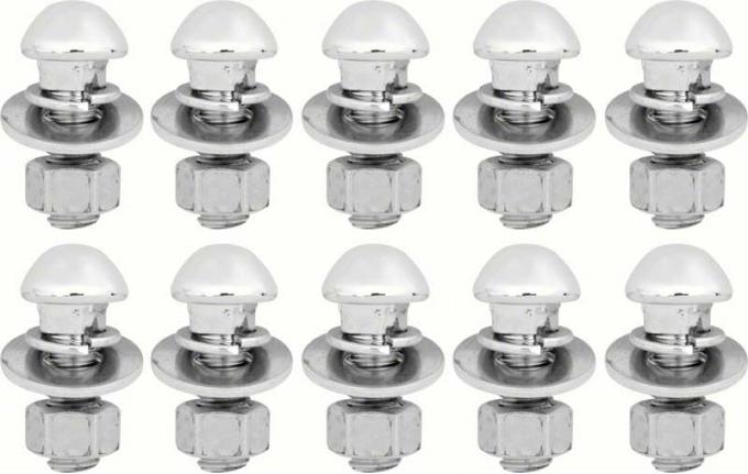 Chevy Or GMC Bumper Mounting Bolt Kit, Chrome, 1947-1972