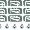 OER 1967-68 Impala, Back Glass Molding Clips, 17 Clip Set, Plus 5 Screws, 22-Pieces B1418