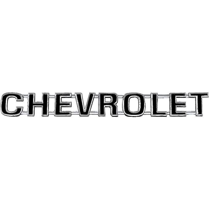 OER 1973-80 Chevrolet, Pickup, Blazer, CHEVROLET, Tailgate Emblem, with Hardware, GM Licensed 14016628
