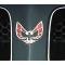 OER 1974-76 Pontiac Firebird, Front End Panel Emblem, Red & Black, with Hardware, GM Licensed 494476