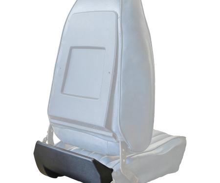 OER 1973-81 Buick, Chevy, Pontiac, Oldsmobile, Bucket Seat Bottom Rear Plastic Covers, Black, LH and RH, Various Models 9640479