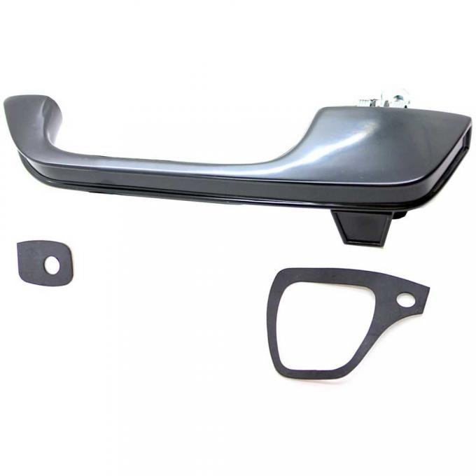 1973-91 Chevy, GMC Pickup Truck, Blazer, Jimmy, Suburban, Chrome Exterior Door Handle, Black, LH Driver Side