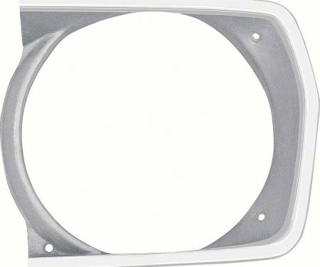 OER 1970-72 Plymouth A-Body Headlamp Bezel - LH - Argent Silver 3443223