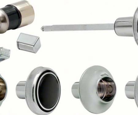 1969-70 Camaro, Impala, Caprice, Nova, Dash Knob Set, with Mono Radio, GM Licensed