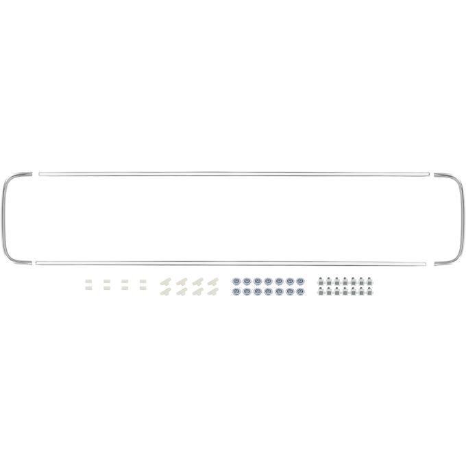 1966-77 Ford Bronco, Front Grille Molding Set, with Fasteners, 4-Piece, Reproduction