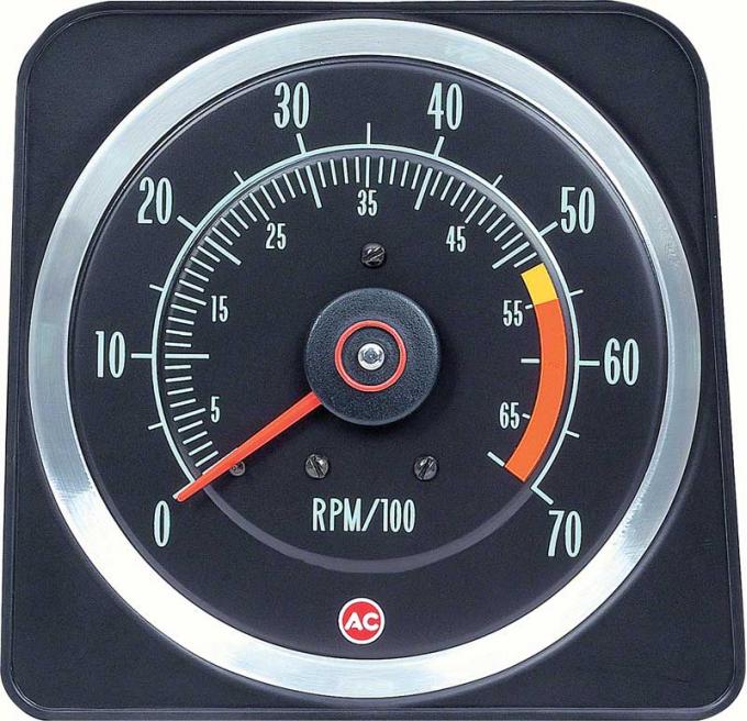 OER 1969 Camaro 396/325 HP, 396/350 HP 5" X 7" Tach with 5500 Red Line 6469382