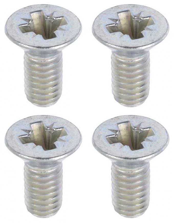 OER 1965-70 Ford Mustang, Screw Set, For Door Latch Striker Plate, 4 Piece Set HK707
