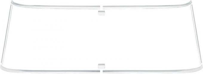 OER 1962-65 Chevy II / Nova 2-Door Hardtop Rear Window Moldings 14386