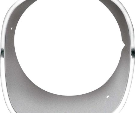 1974-77 Camaro, Headlamp Bezel, Brushed Finish, Standard & RS, LH Drivers Side