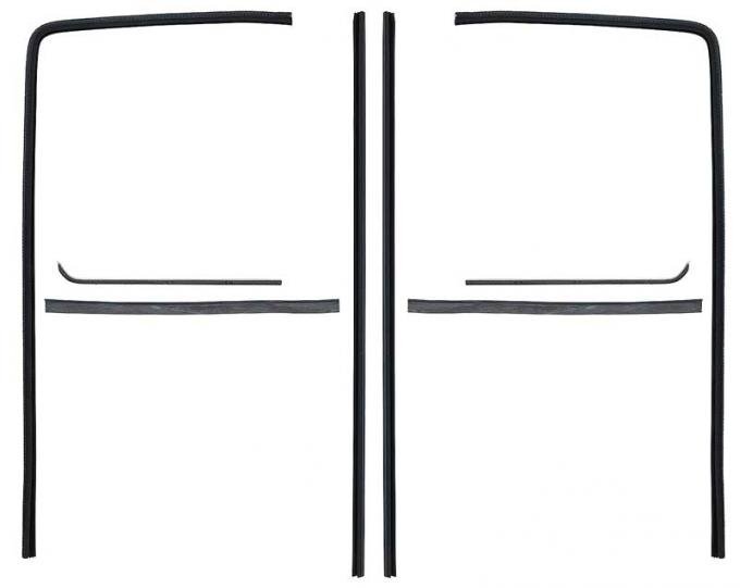 OER 1951-55 Chevrolet/GMC Truck, Glass Run & Window Felt Set, Anti Rattle Weatherstrip, 8-Pieces CR1056