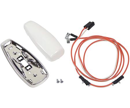 OER 1967-69 Camaro, 1967-68 Firebird, Dome Lens and Base Kit, with Wiring Harness *R356A
