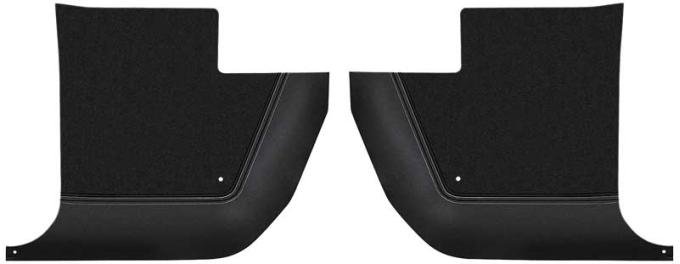 1967-73 Mopar Kick Panels, A-Body Models, Black, Pair