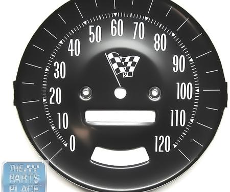 1965 GTO, LeMans, Speedometer Face, Steel, Rally Gauges